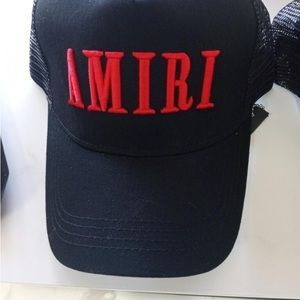 Amiri hat black and red